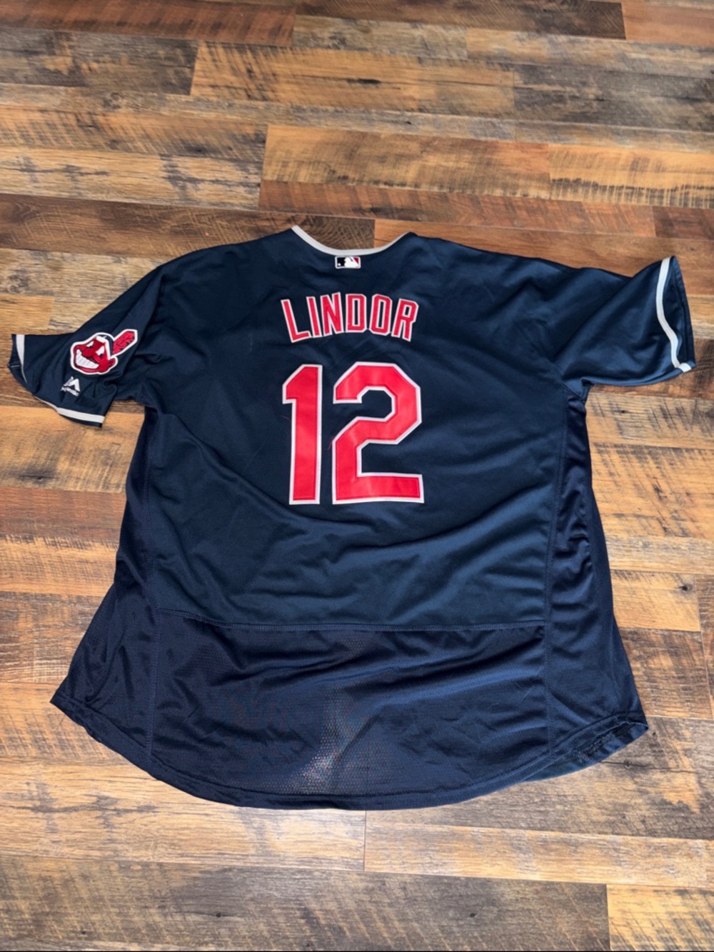 Authentic Majestic, size 52 CLEVELAND Guardians, FRANCISCO LINDOR, Jersey